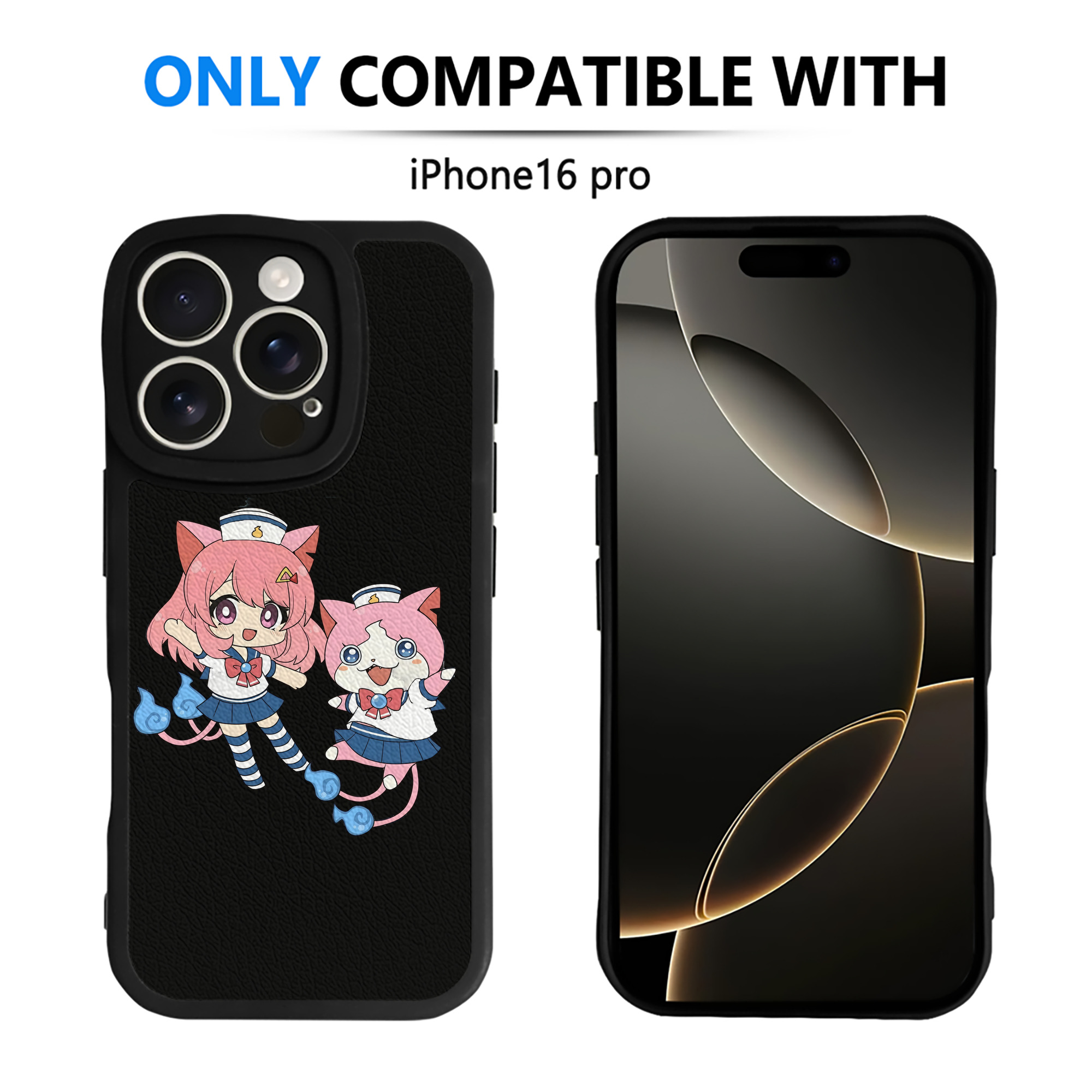 （画像用） 妖怪ウォッチ Yo-kai Watch 【iPhone 16シリーズ対応】シリコンスマホケース（レザー調） 材質：シリコン